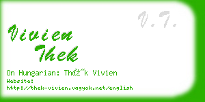 vivien thek business card